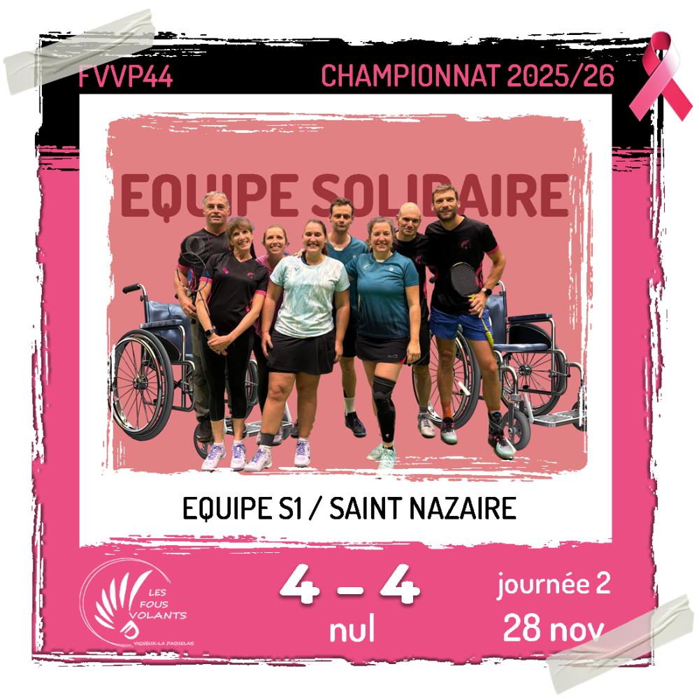 Rencontre J2 de la S1 : Vigneux contre Saint Nazaire (nul)